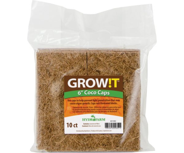 Ad113002 1 - grow! T coco caps, 6", pack of 10