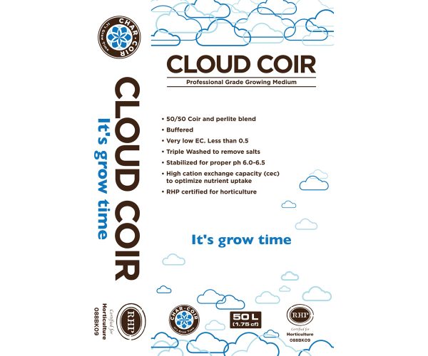 Chccloud50l 1 - char coir cloud cloir 50/50 perlite/coco, rhp, 50 l