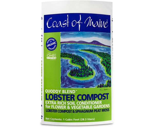 Cmqblc1 1 - coast of maine quoddy blend lobster compost, 1 cu ft