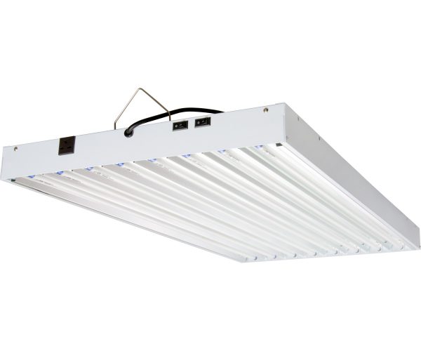 Flt48240 1 - agrobrite t5 432w 4' 8-tube fixture with lamps, 240v