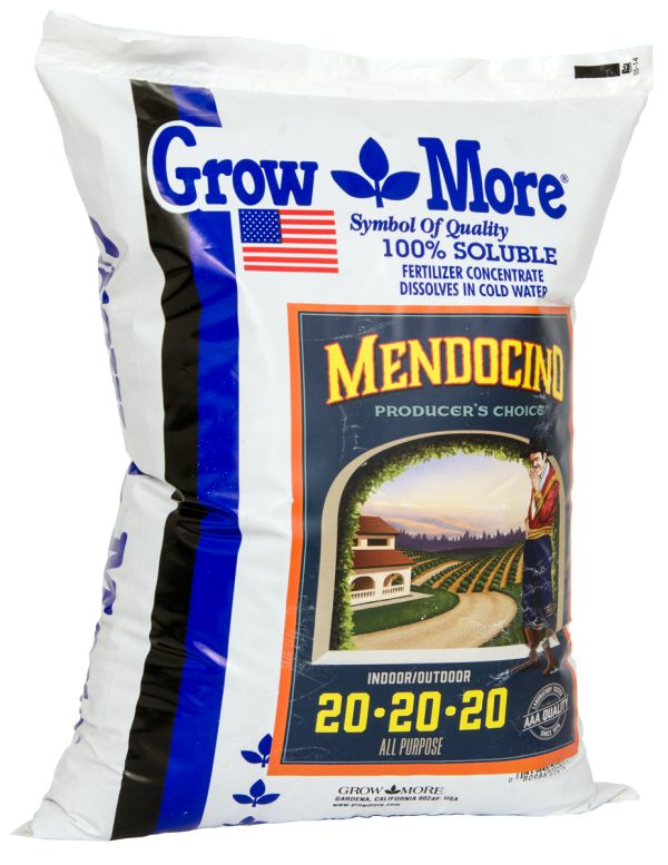 Gr58141 1 - grow more mendo soluble 20-20-20, 25 lbs