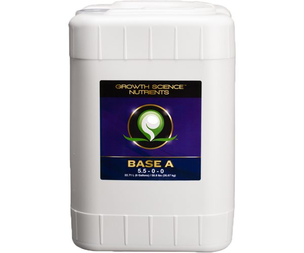 Gscba6g 1 - growth science nutrients base a, 6 gal