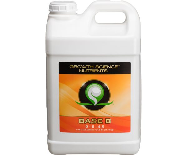 Gscbb2. 5g 1 - growth science nutrients base b, 2. 5 gal