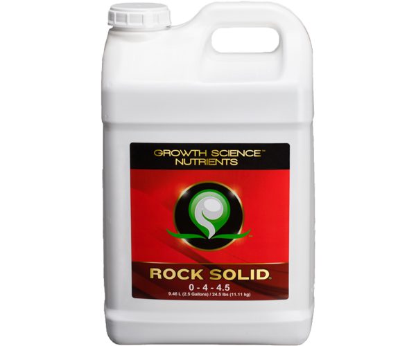 Gscrs2. 5g 1 - growth science nutrients rock solid, 2. 5 gal