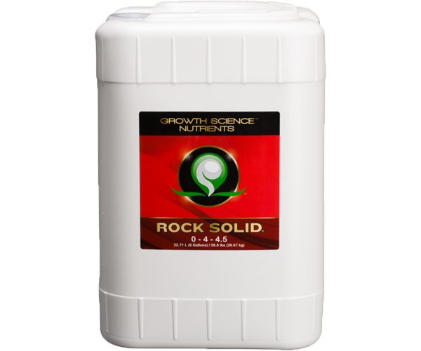 Gscrs6g 1 - growth science nutrients rock solid, 6 gal