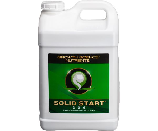 Gscss2. 5g 1 - growth science nutrients solid start, 2. 5 gal