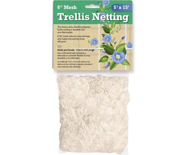 Hgn15 1 - trellis netting 6" mesh, woven, 5' x 15'