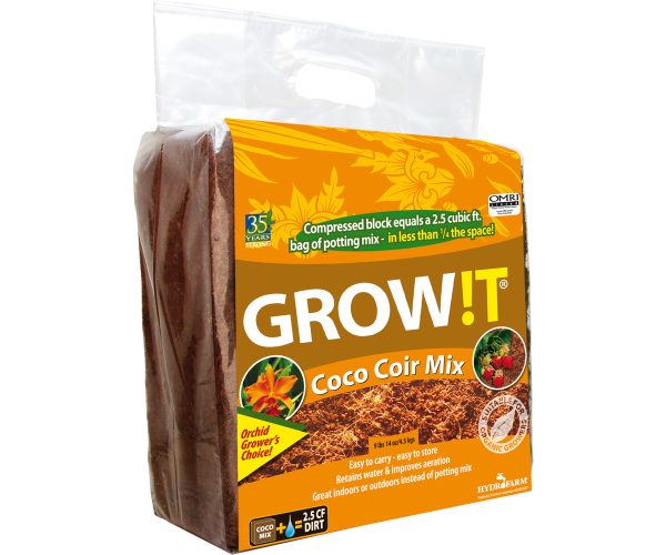 Jsccm25 1 - grow! T organic coco coir mix, block