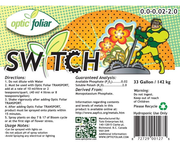 Ofsw33g 1 - optic foliar switch, 120 l