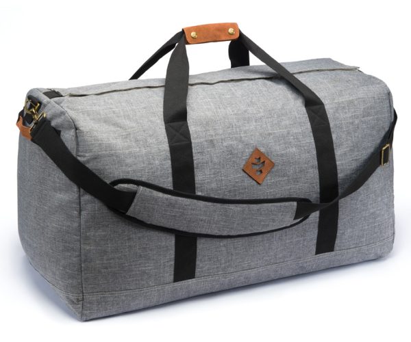 Rv10020 1 - revelry supply the continental large duffle, crosshatch grey