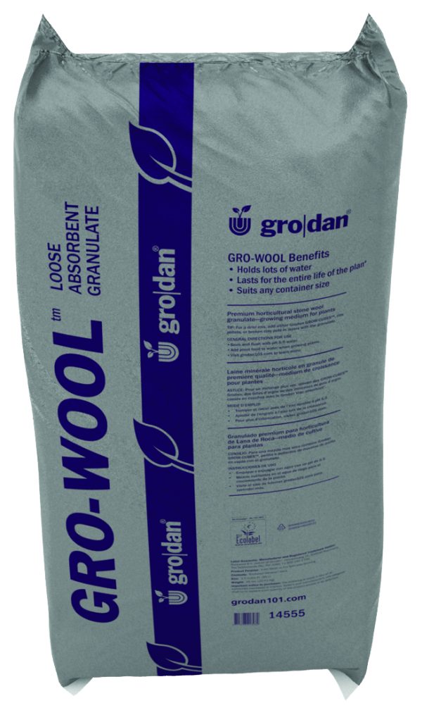 Rwxa20 1 - grodan gro-wool medium water absorbent granulate rockwool, 3. 5 cu ft