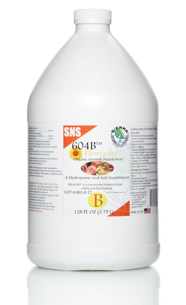 Sn604b1gal 1 - sns 604b flowering growth supplement, 1 gal