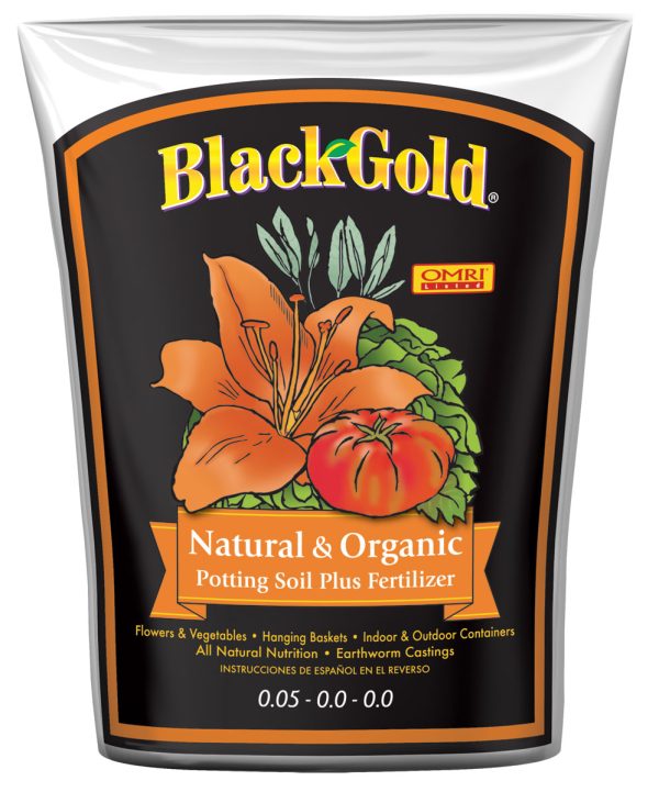 Sugrbg1. 5 1 - black gold natural & organic potting soil plus fertilizer, 1. 5 cu ft